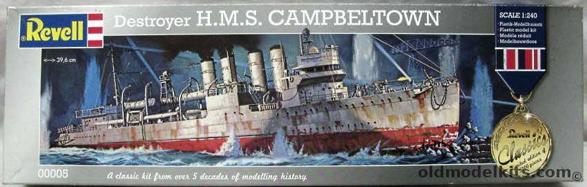 Revell 1/240 HMS Campbeltown Destroyer, 00005 plastic model kit